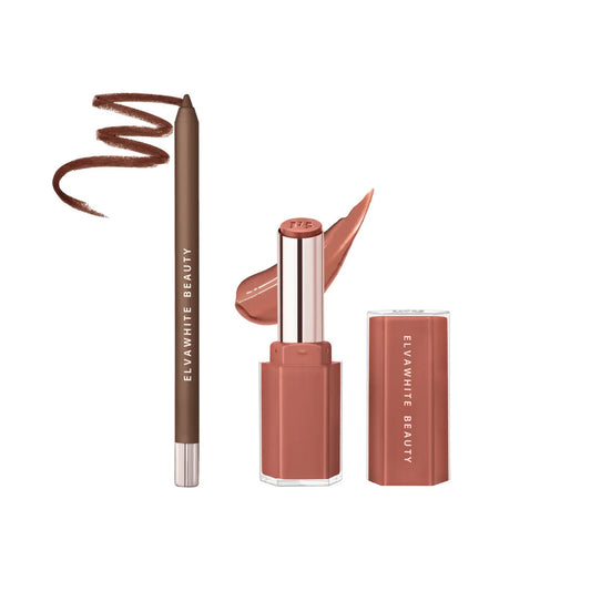 Lip Luxe’r Duo: Trace’d Out Lastwear Water-Resist Pencil Lip Liner + Gloss Beam Stix High-Shine Gloss Stick